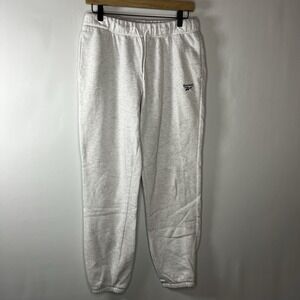 Reebok Pants Women Size Large Elastic Waist Pull On Sweatpants‎ Joggers Pockets